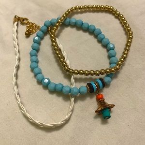 3 layered fashion bracelets